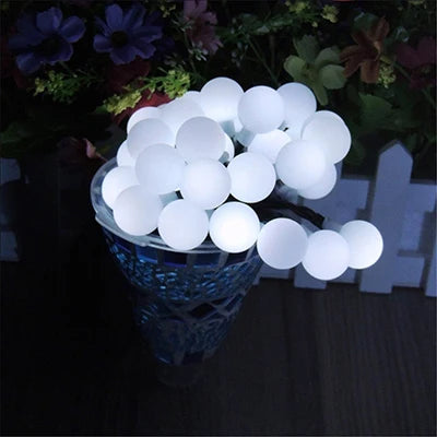 3M/6M/10M Ball LED String Light 20LED 40LED 80LED Chain Fairy Lights Holiday Christmas Wedding Outdoor Decor Battery Operated
